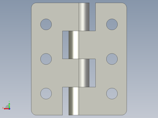 六孔铰链CL233-2合页65x55后视缩略图