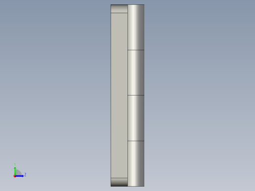六孔铰链CL233-2合页65x55左视缩略图
