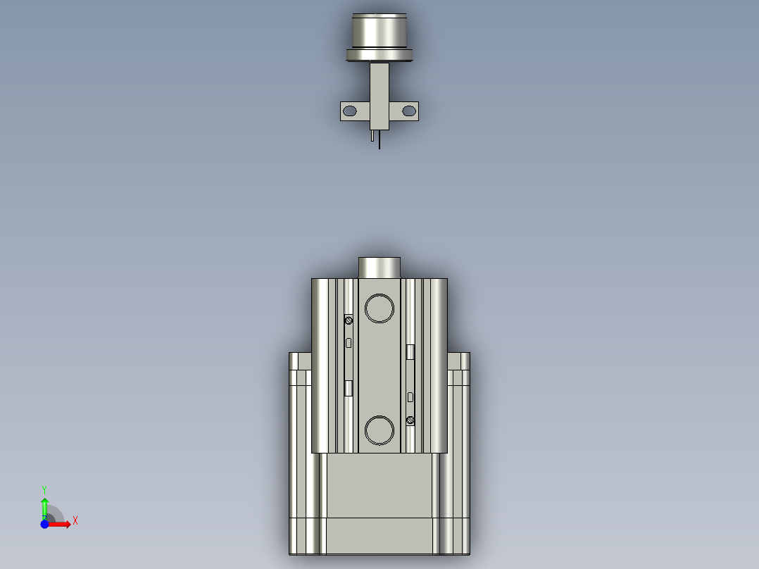 旋转工作台前视图