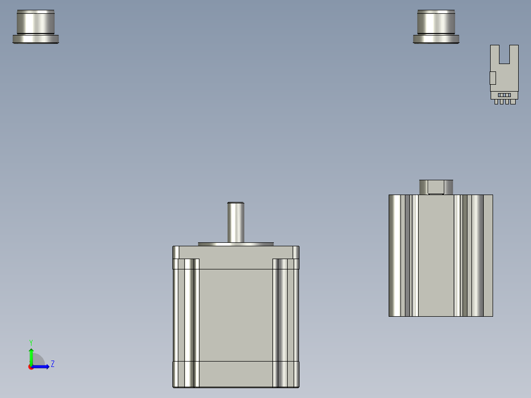 旋转工作台左视图