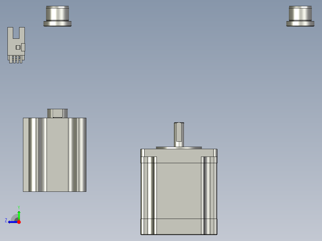 旋转工作台右视图