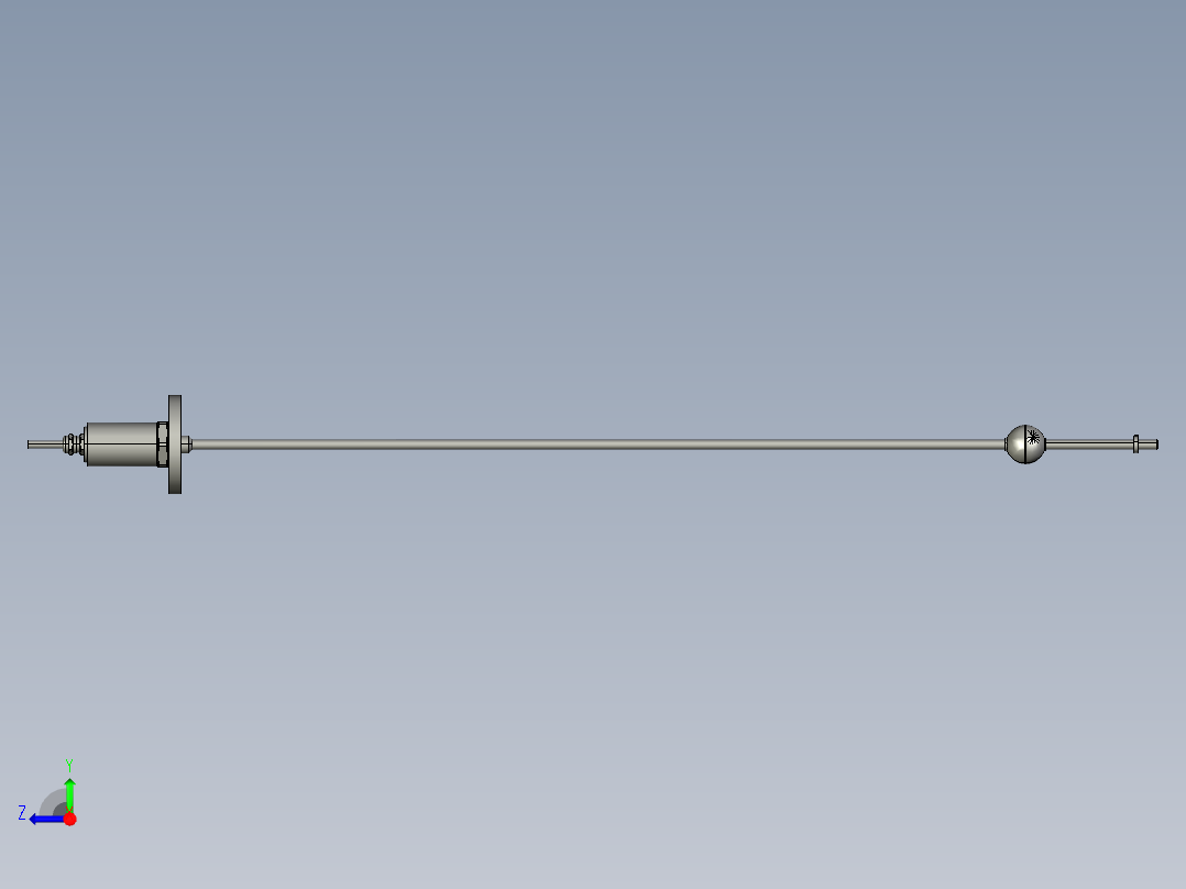 磁致伸缩传感器-1000右视图