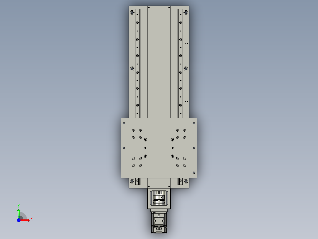 A6弹片组装-托盘模组前视图