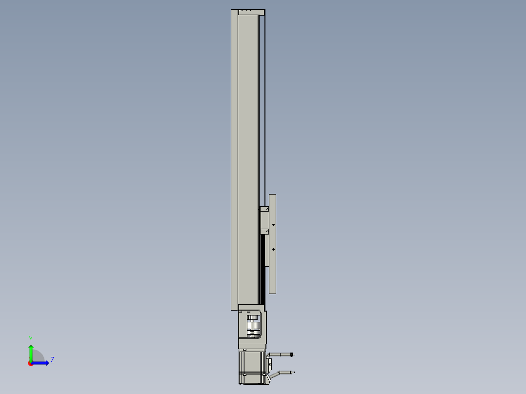 A6弹片组装-托盘模组左视图