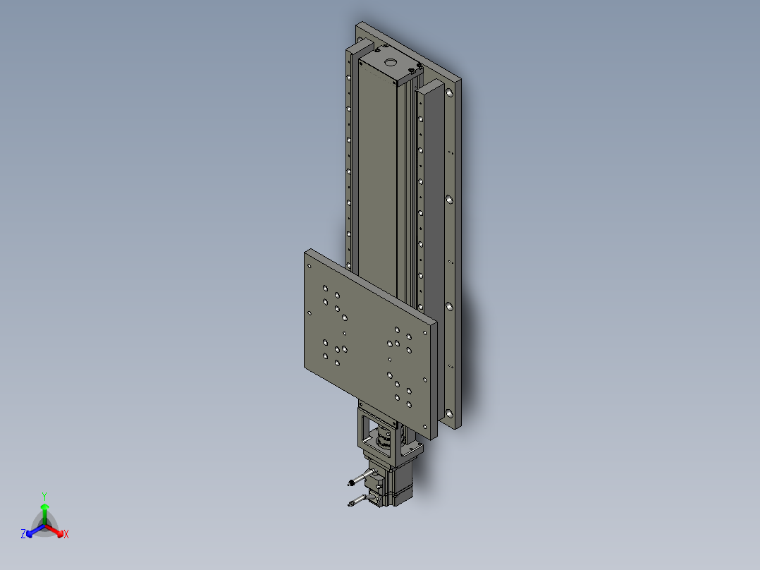 A6弹片组装-托盘模组正等轴测图