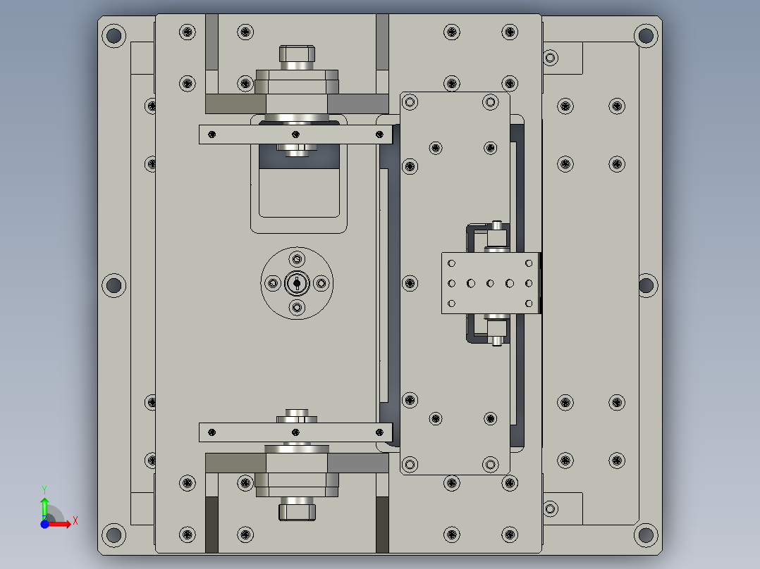 摇摆机主体前视图