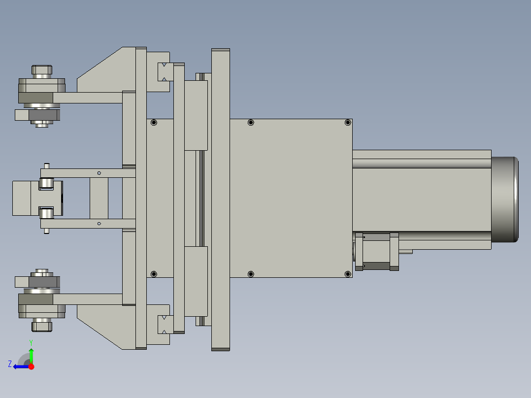 摇摆机主体右视图