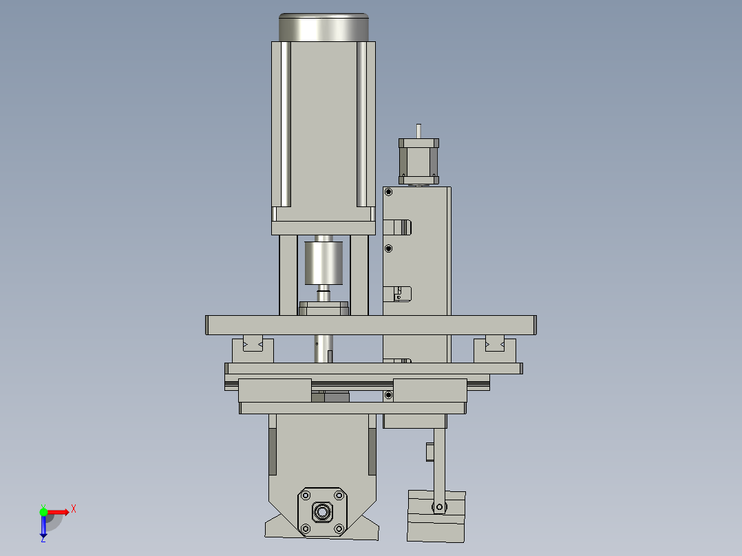 摇摆机主体俯视图
