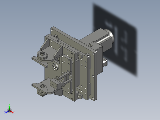 摇摆机主体正等轴测缩略图
