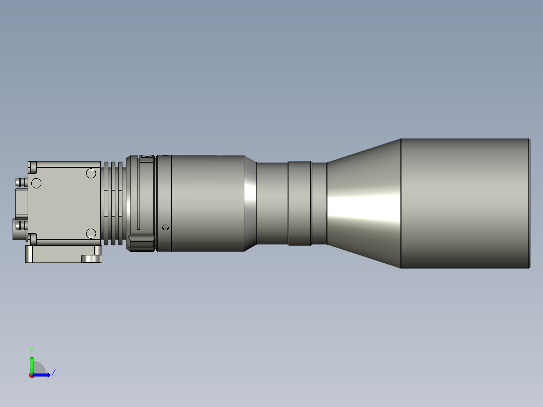 尺寸+同心度检测相机-500W像素-镜头到产品距离110mm左视图