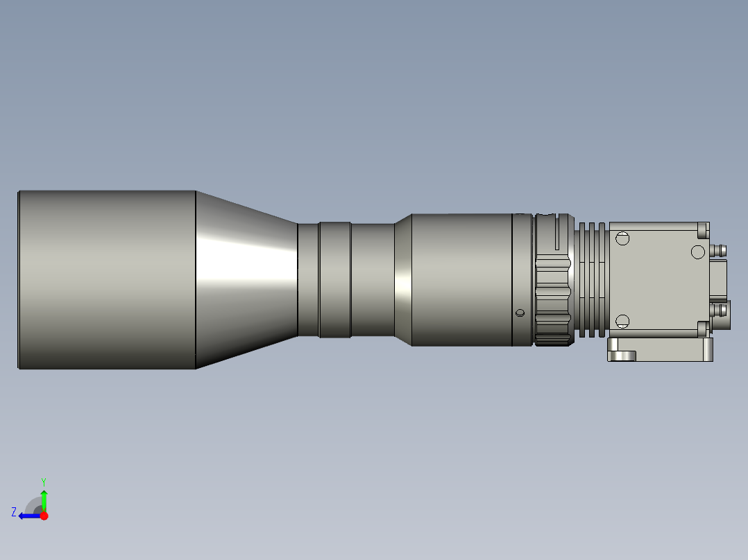 尺寸+同心度检测相机-500W像素-镜头到产品距离110mm右视图