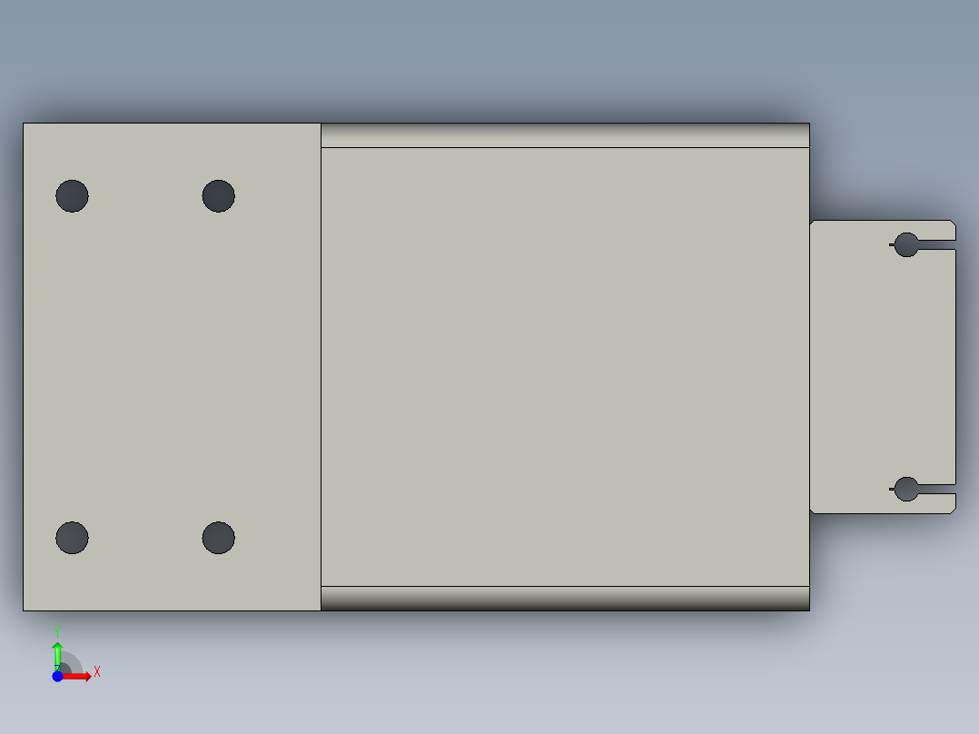 下顶升机构前视图