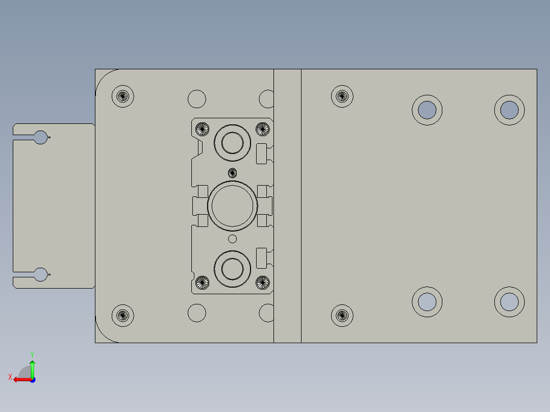 下顶升机构后视图