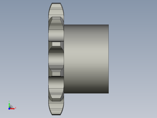 链轮10B-12滚筒轴前视缩略图
