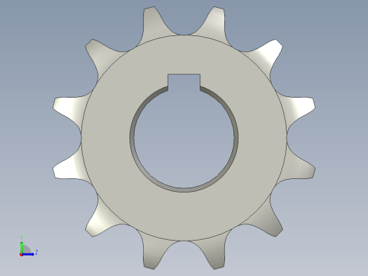 链轮10B-12滚筒轴左视缩略图