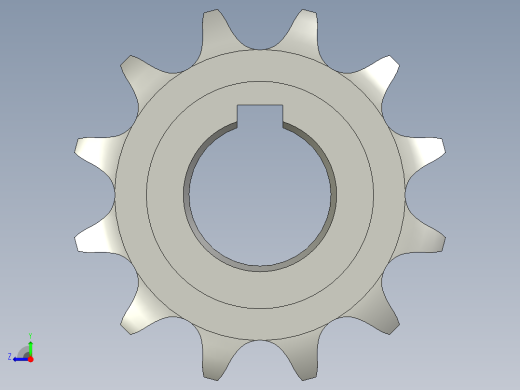 链轮10B-12滚筒轴右视缩略图