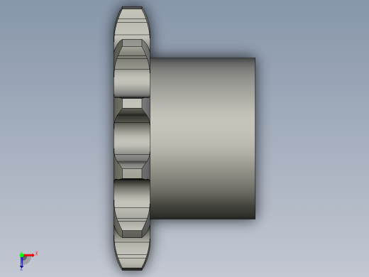 链轮10B-12滚筒轴俯视缩略图
