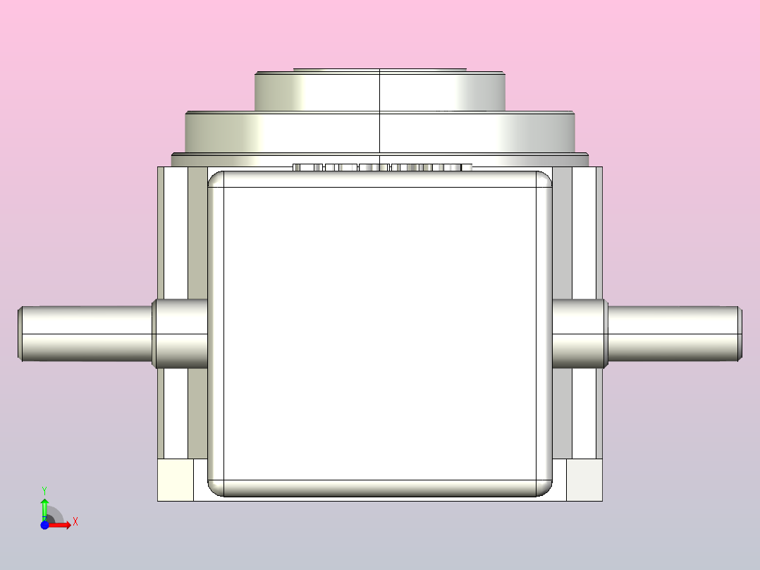 ER-RU80DT英锐凸轮分割器配电机全套3D图档前视图