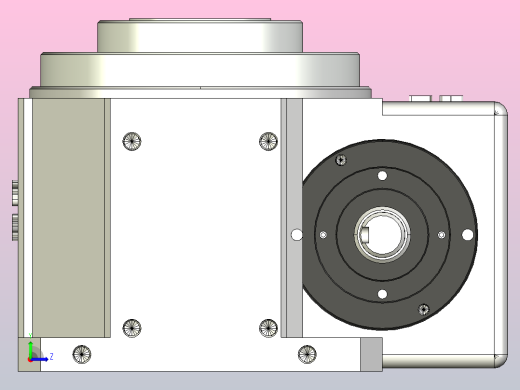ER-RU80DT英锐凸轮分割器配电机全套3D图档左视缩略图