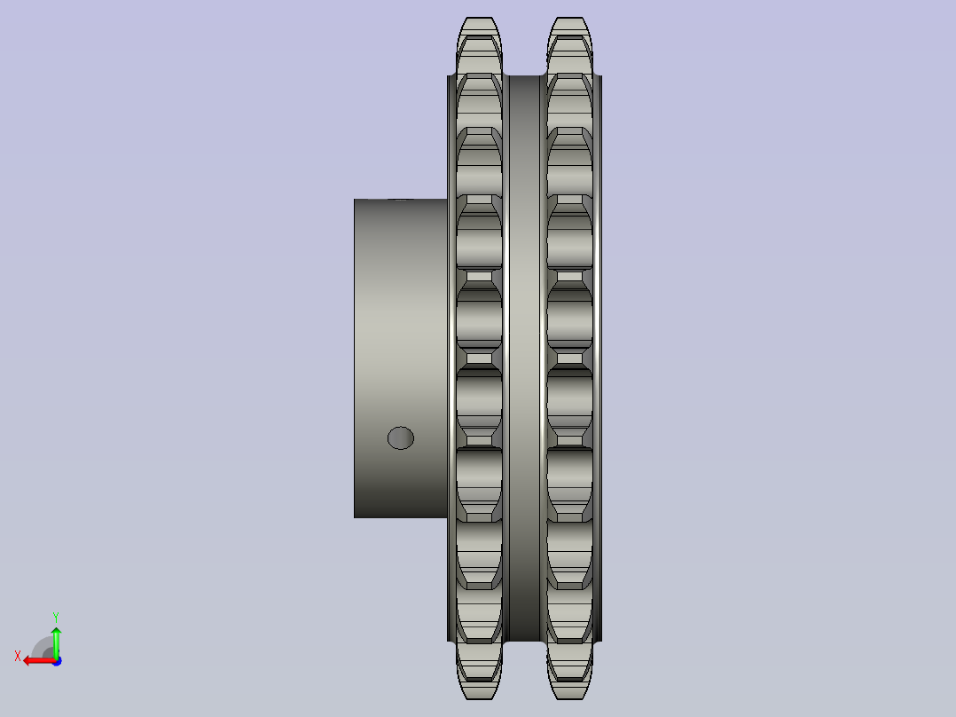 M210-115主动链轮后视图