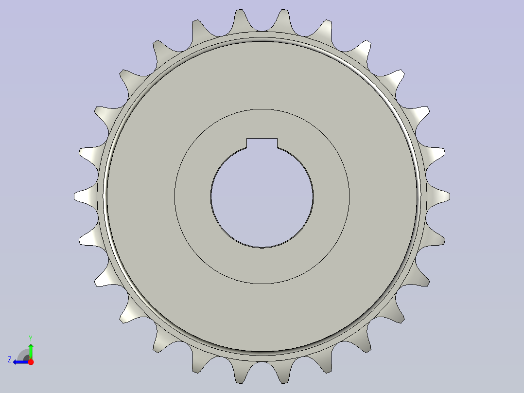 M210-115主动链轮右视图