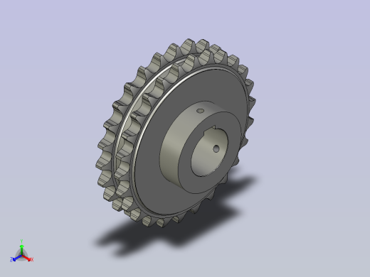 M210-115主动链轮正等轴测缩略图