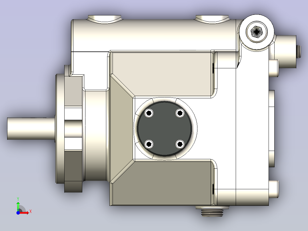 斜盘柱塞泵前视图