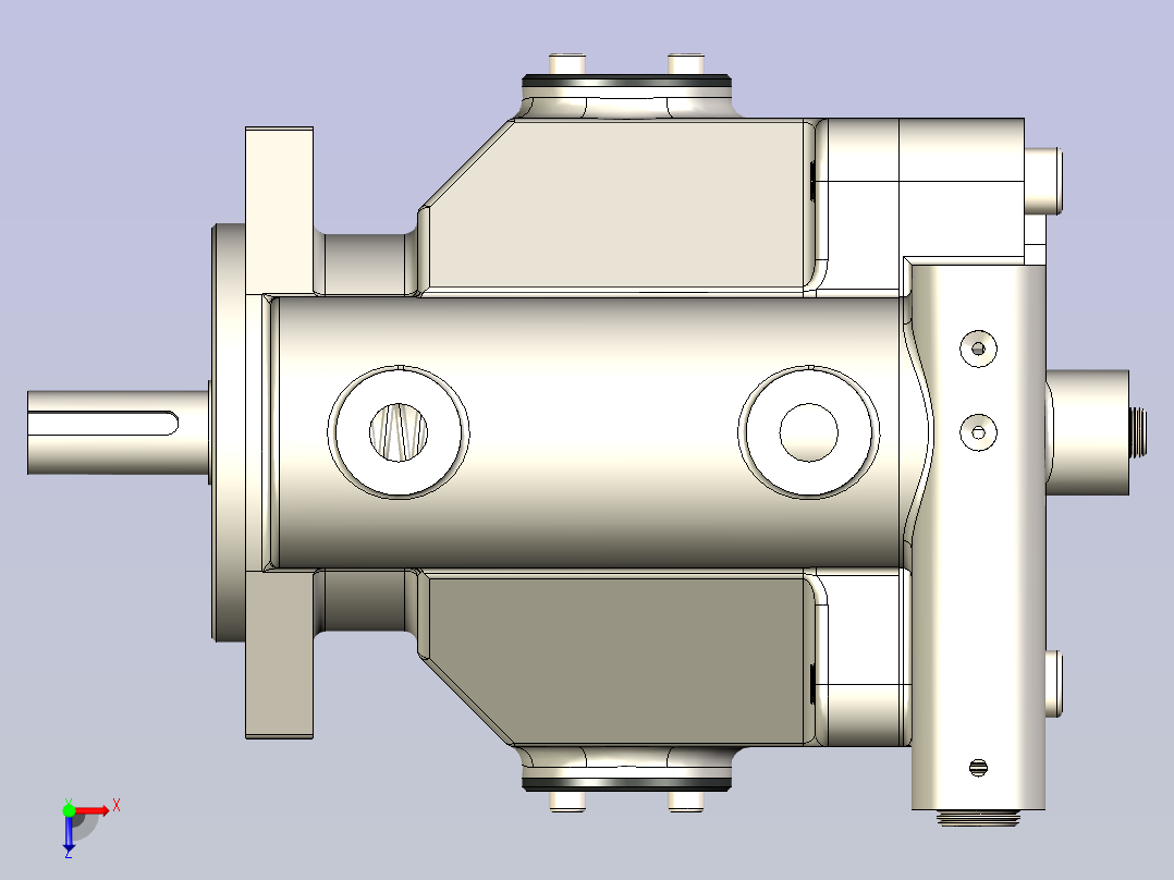 斜盘柱塞泵俯视图