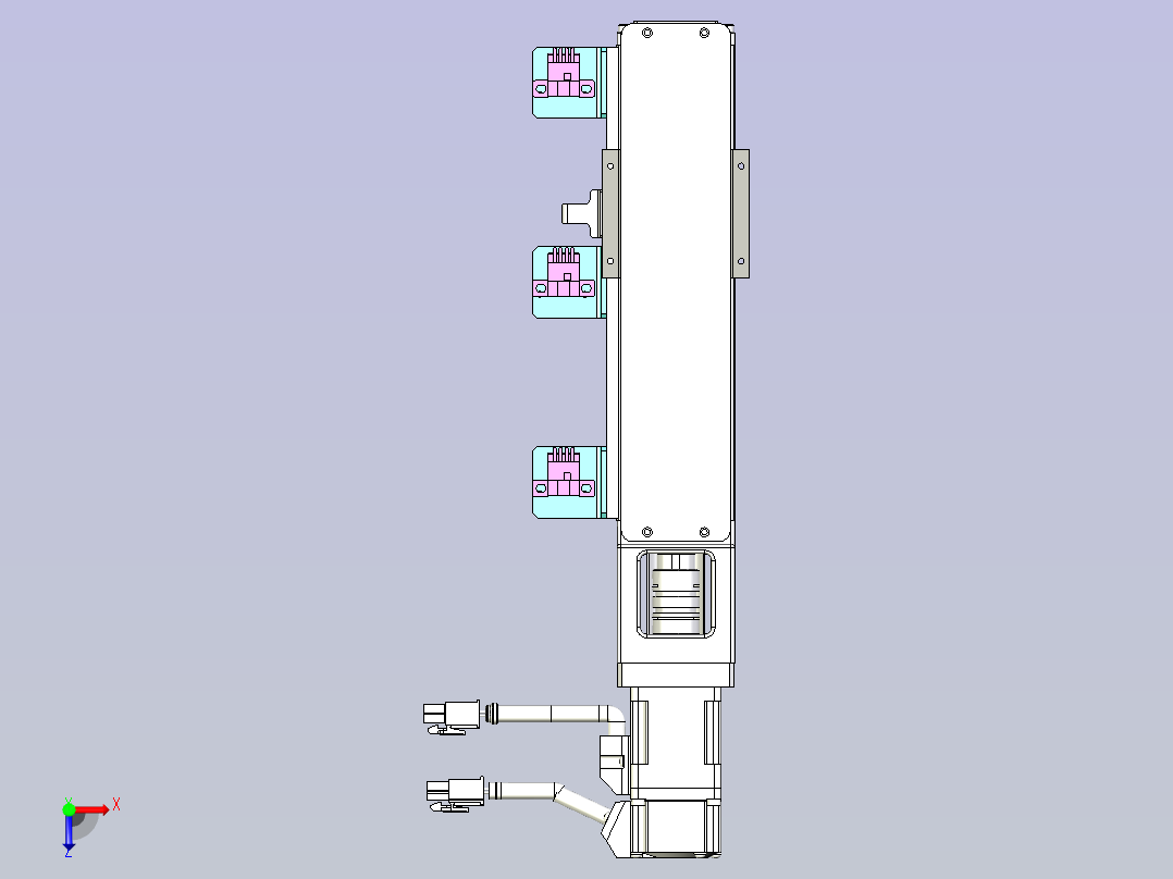 kk50-200A1-F0带MSMD5A2G1A电机俯视图