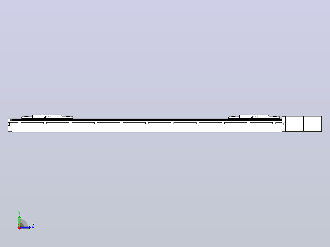 皮带直线轴双滑块型TPA-GCBS-120-P70-L300-QL-M20-N3左视图