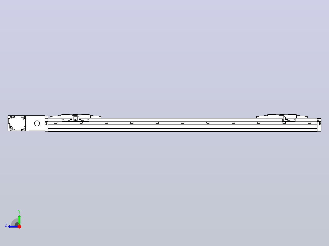 皮带直线轴双滑块型TPA-GCBS-120-P70-L300-QL-M20-N3右视图