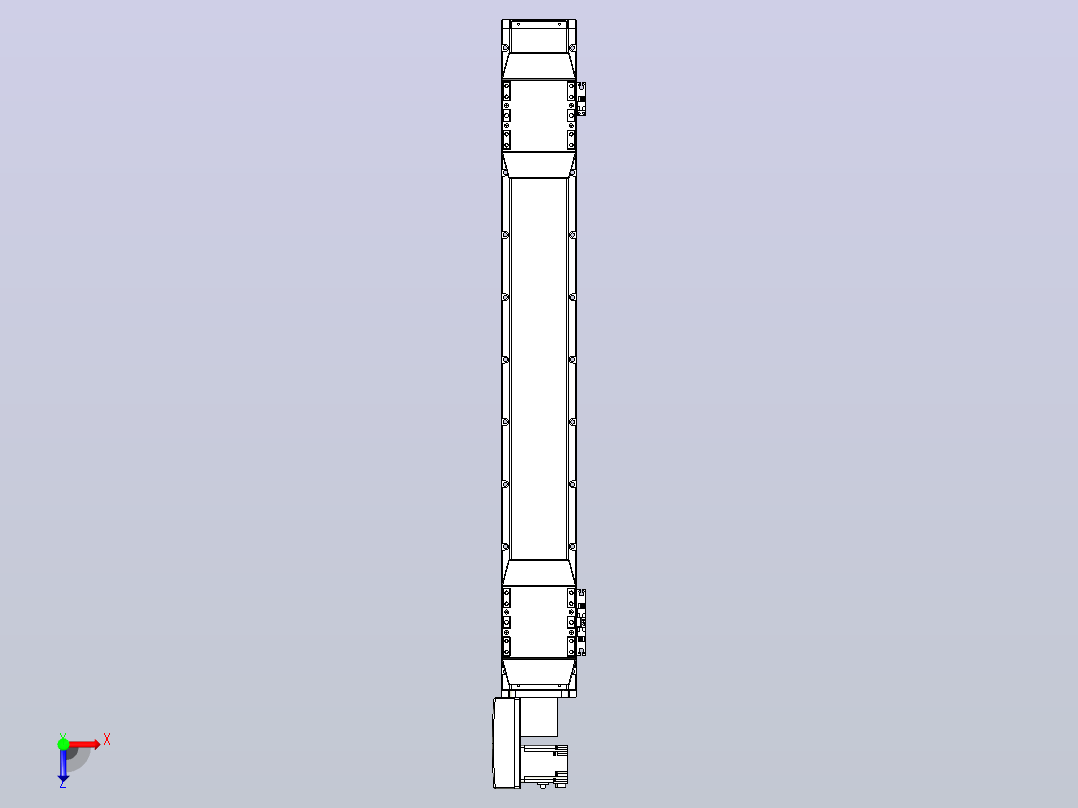 皮带直线轴双滑块型TPA-GCBS-120-P70-L300-QL-M20-N3俯视图