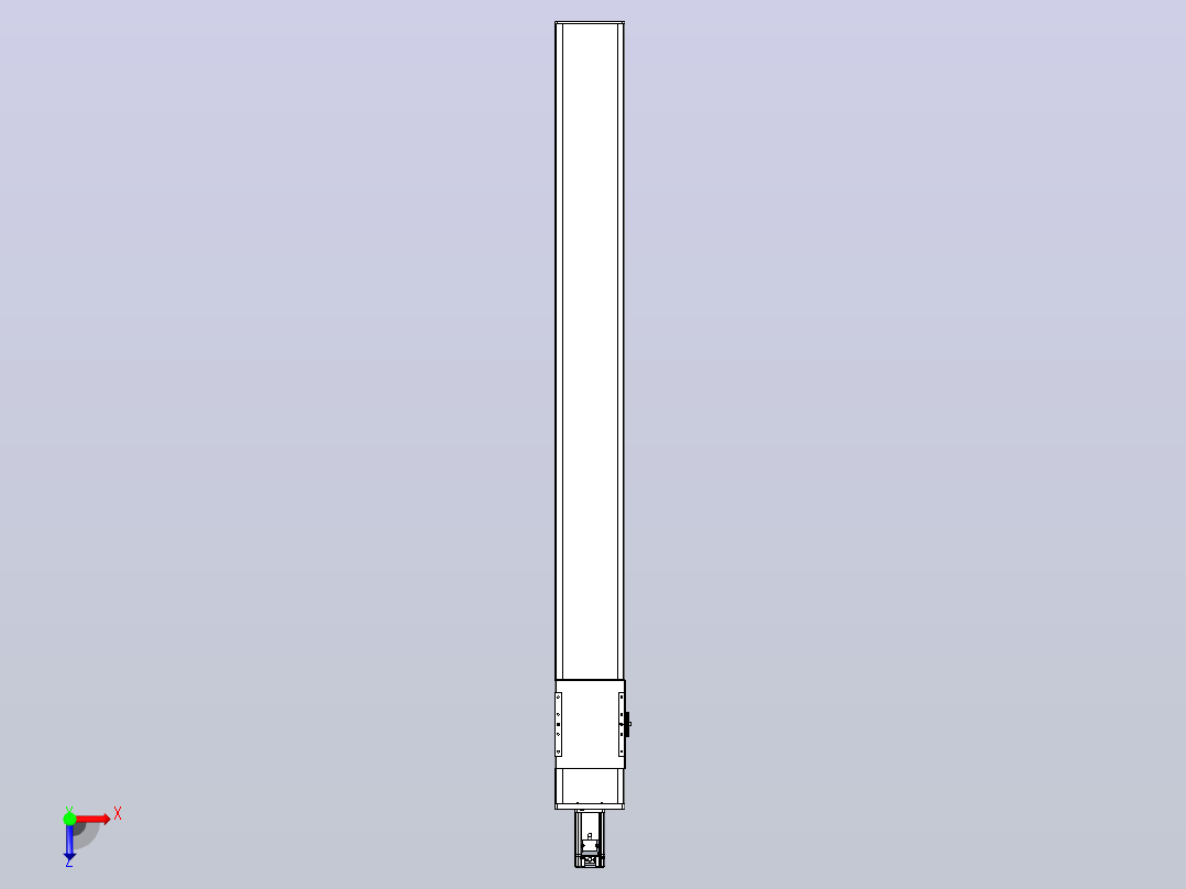 滚珠丝杠直线轴带导轨全封闭TPA-HCR-140D-2010C-L1300-M-C-P40-N3俯视图