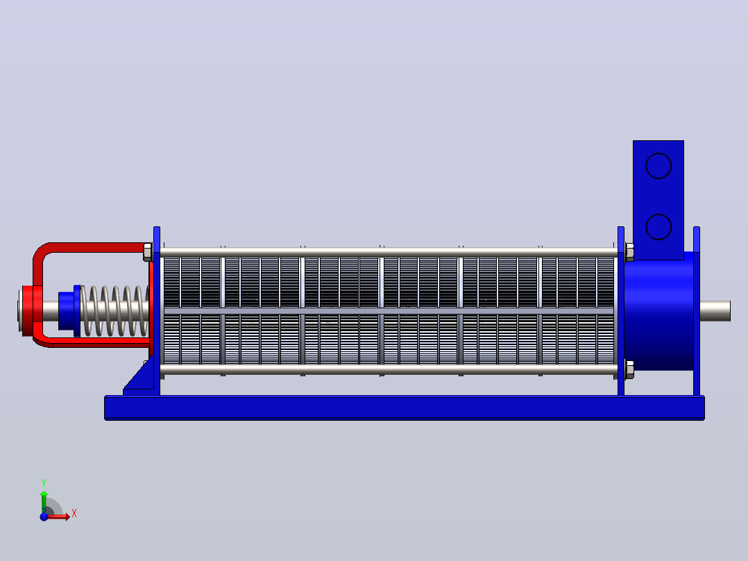 分离器分离设备dewatering-machine-4831-模型格式为 sw前视图