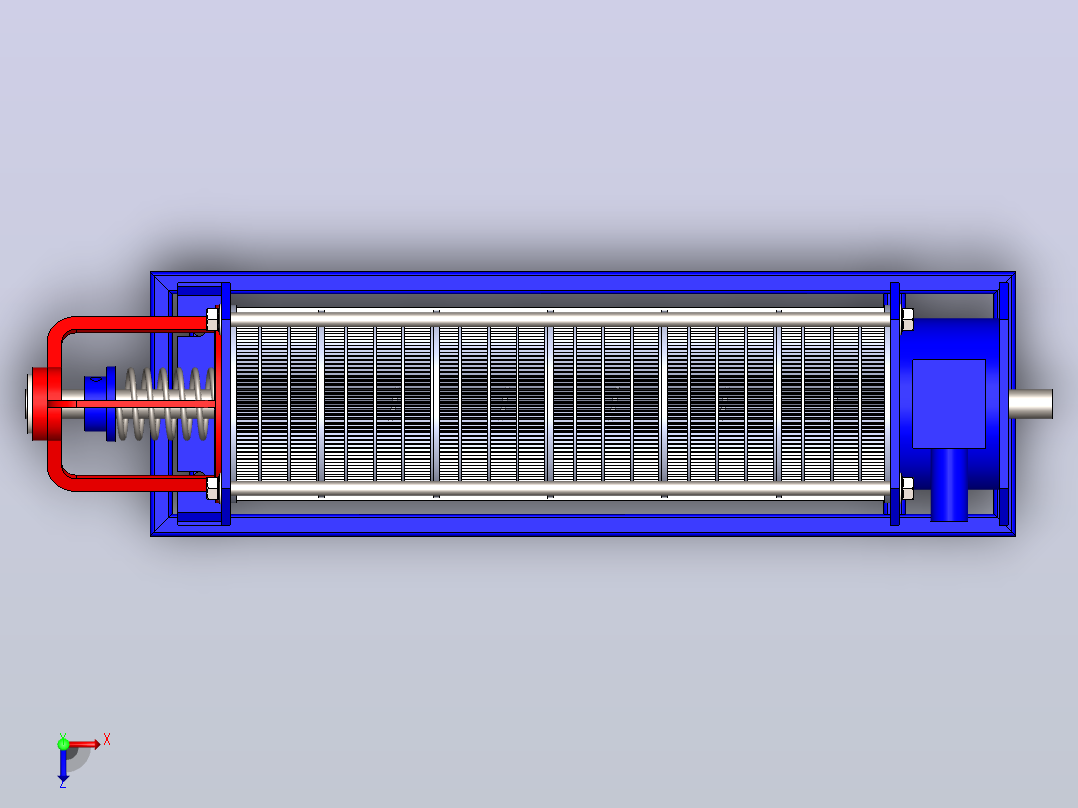分离器分离设备dewatering-machine-4831-模型格式为 sw俯视图