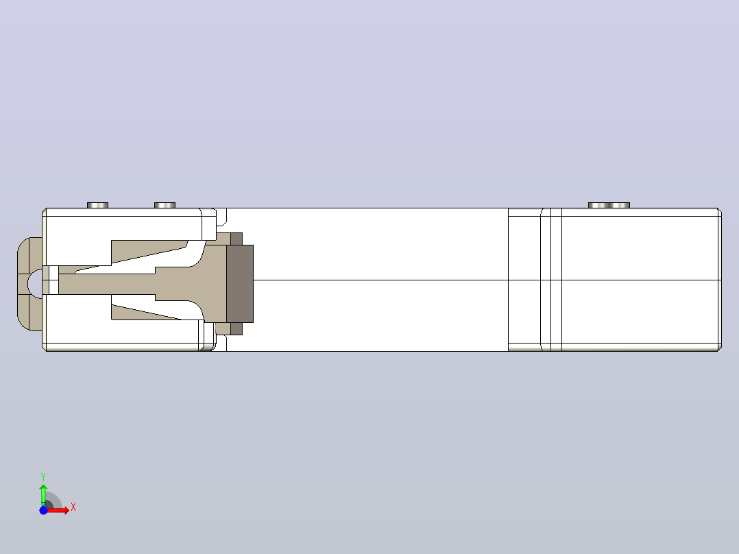 NU5-II 20-40-65 1P电涌保护器三维模型202307前视图
