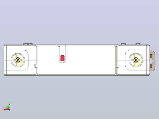 NU5-II 20-40-65 1P电涌保护器三维模型202307后视缩略图