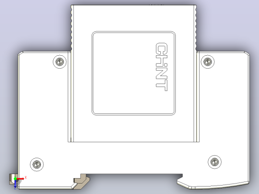 NU5-II 20-40-65 1P电涌保护器三维模型202307俯视缩略图