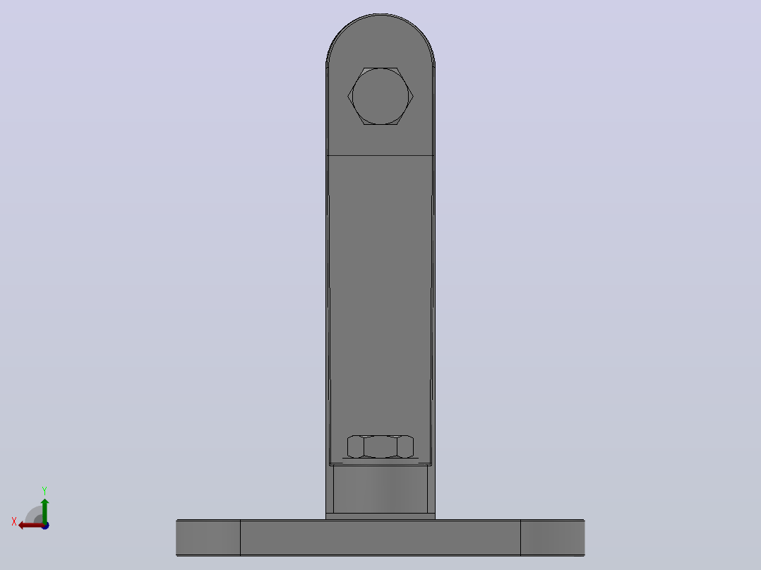 MWP户外二片矩形母线固定金具(立放式)[MWL-204]后视图