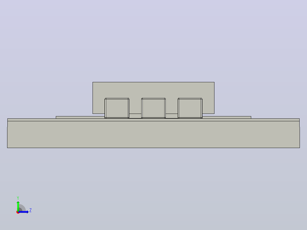 超大功率 LED 灯条 3d 模型左视图