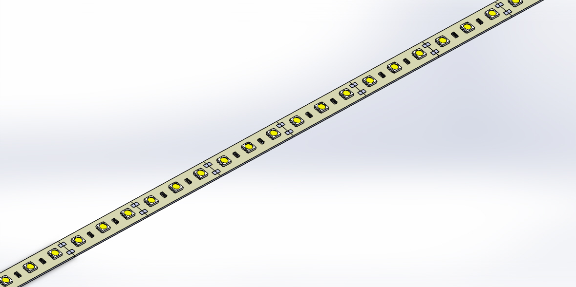 超大功率 LED 灯条 3d 模型