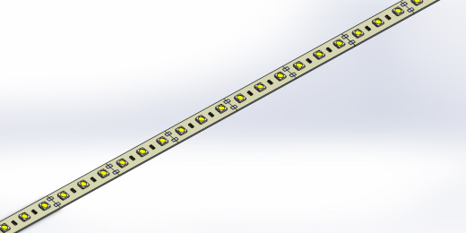 超大功率 LED 灯条 3d 模型缩略图