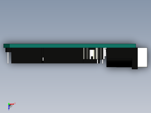 线路板3D参数建模图档俯视缩略图