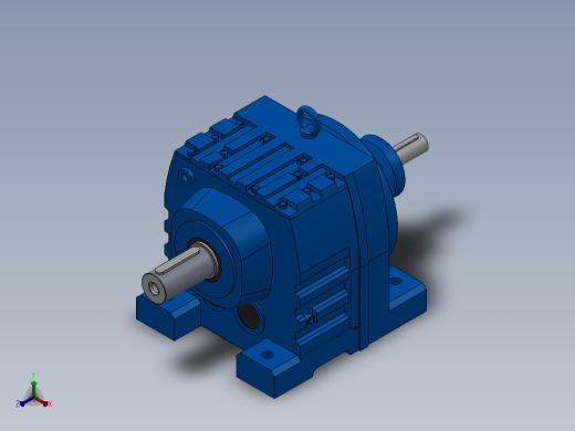 RS107底脚轴伸式安装斜齿轮减速机RS107-8.46-M1