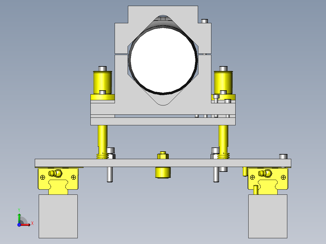 半自动研磨装置前视图