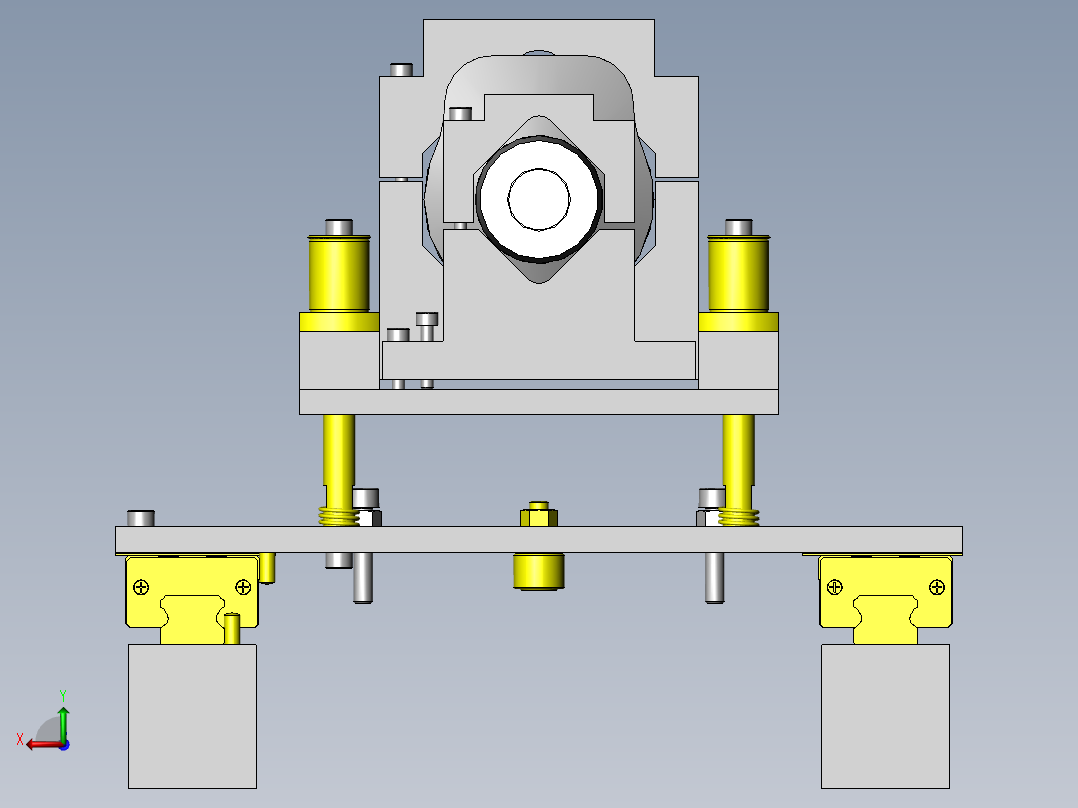 半自动研磨装置后视图