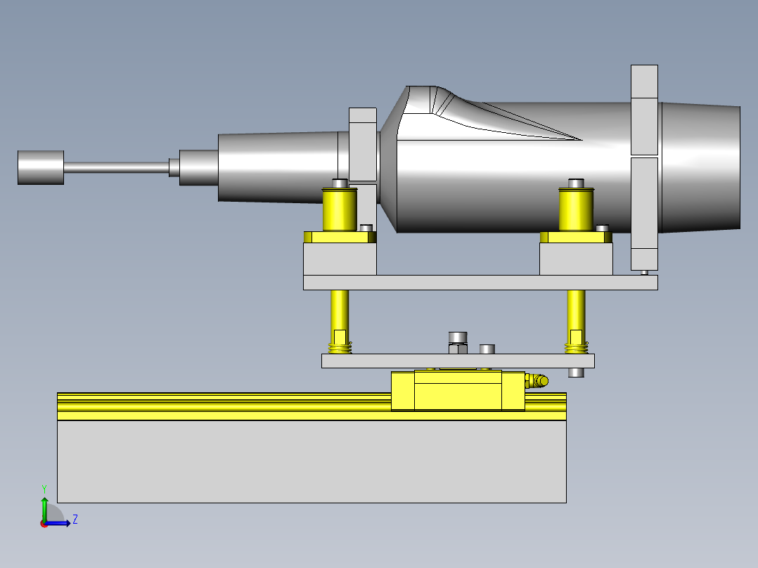 半自动研磨装置左视图