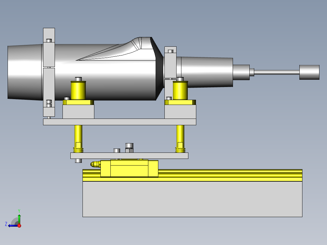 半自动研磨装置右视图