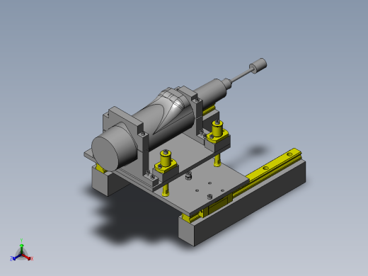 半自动研磨装置正等轴测缩略图