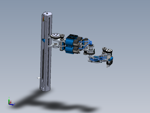 SCARA四轴机械臂三维建模图纸